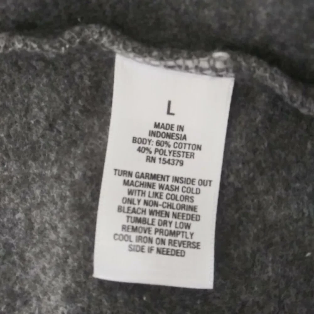 Aeropostale  Men's size L gray and white hoodie sweatshirt - Picture 14 of 14